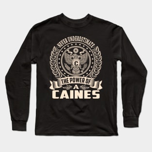 CAINES Long Sleeve T-Shirt